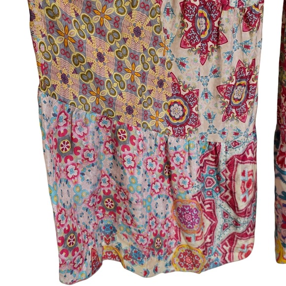 Johnny Was Zevele Viola Pants Women's Sz Small Bohemian Pink Multicolor - Picture 4 of 5